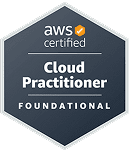 AWS Certified Cloud Practitioner badge