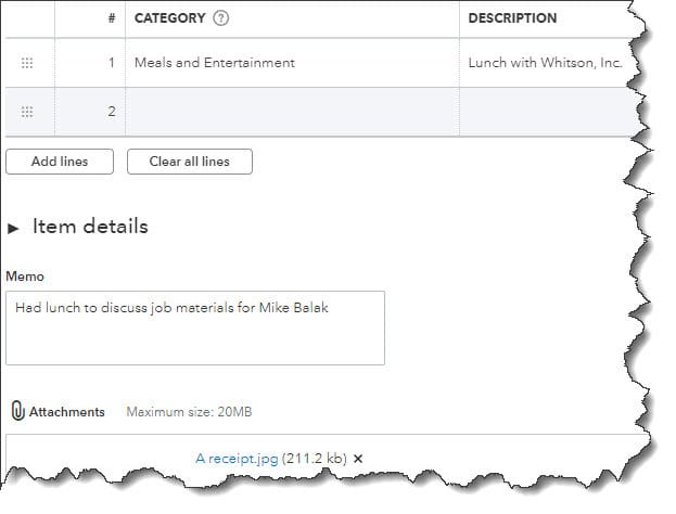 how to enter expenses in quickbooks with reminder