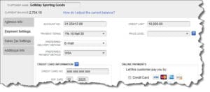 QuickBooks customer records contain a window dedicated to optional—but helpful--information.