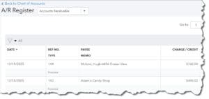You can view the registers for some individual accounts from the QuickBooks Online Chart of Accounts.