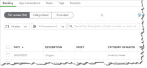 You can edit imported transactions and move them into the Categorized register