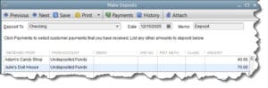 Make sure that funds sitting in the Undeposited Funds account (or elsewhere) get processed for depositing.