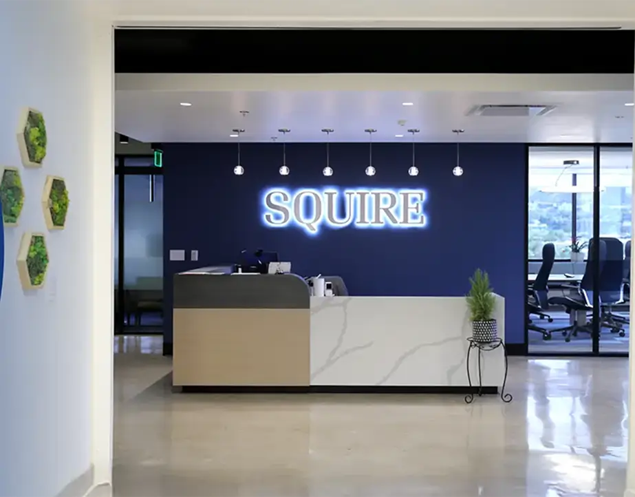 squire reception desk