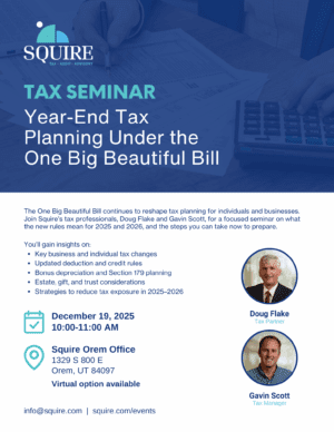 Year-End Tax Planning Under the One Big Beautiful Bill