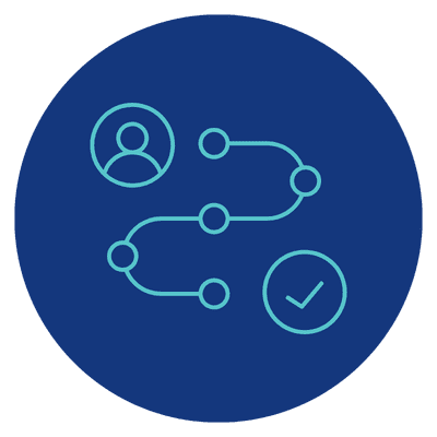 icon of use and checkmark