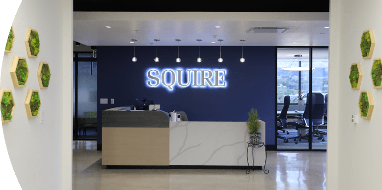 squire reception desk