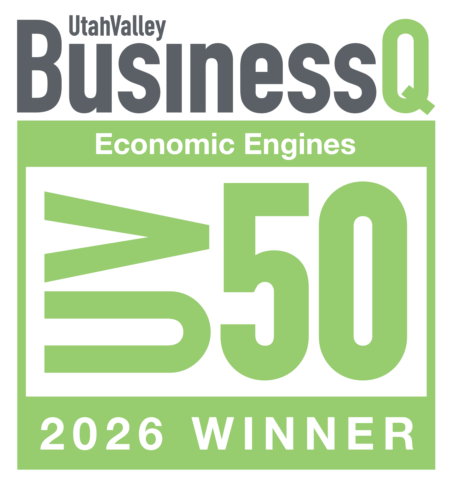 Utah Valley Business Economic engine award